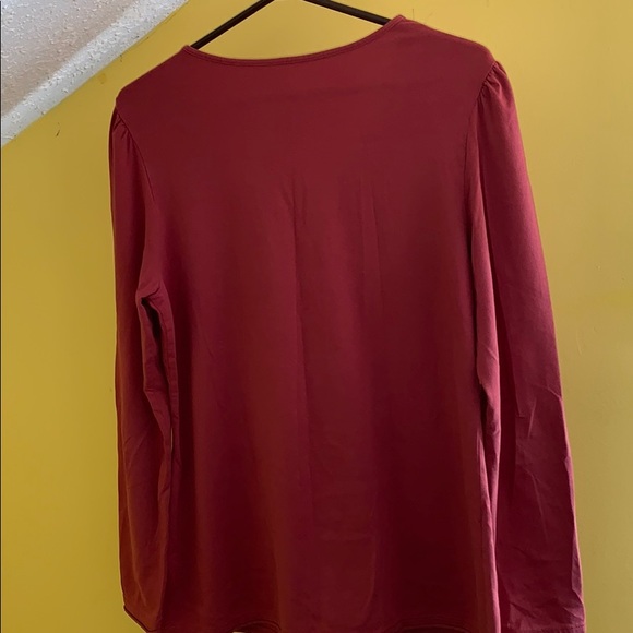 Lightweight long sleeve top rust colour - Picture 6 of 6